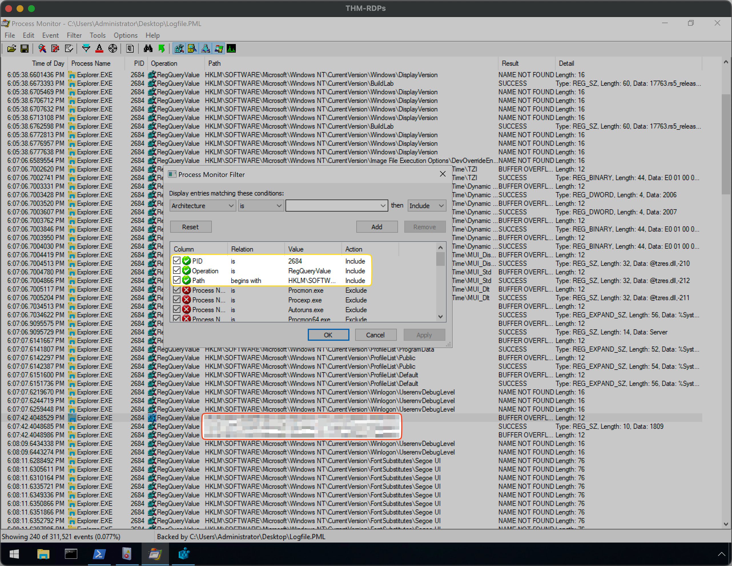 Query registry value